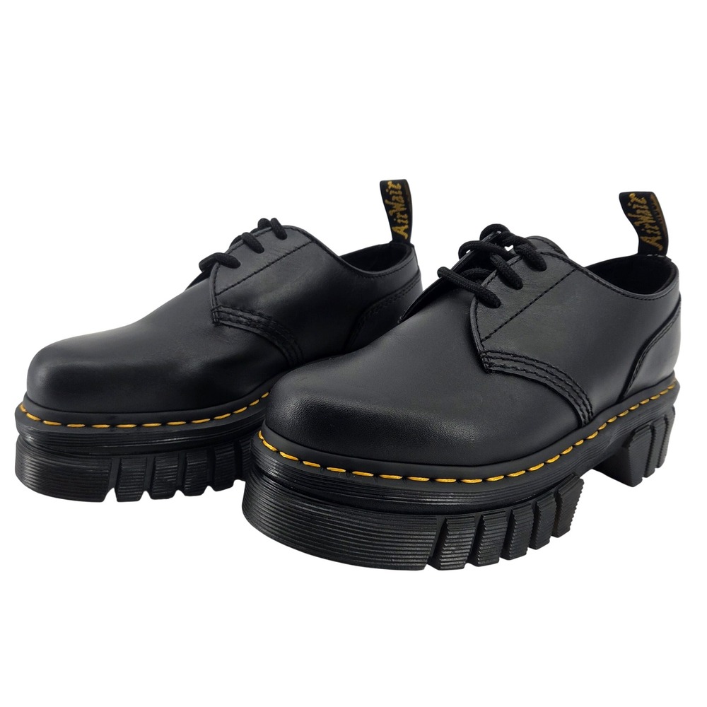 Dr‎ Martens Audrick 3-Eye Black Nappa Lux Platform Chunky Streetwear SoftWair 7